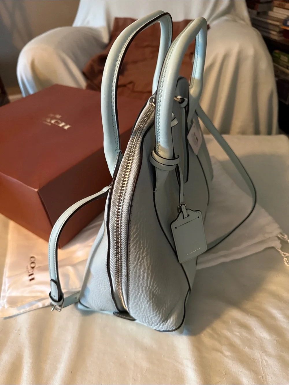 Coach pebbled leather